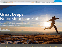 Tablet Screenshot of leapgroup.com